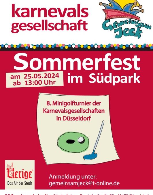 Sommerfest im Südpark von Gemeinsam Jeck